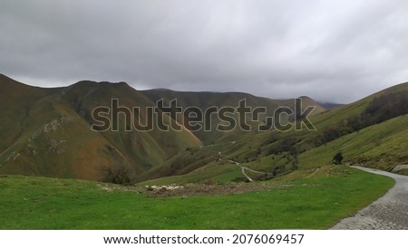 views of the cave of Arpea or Harpea in Pyrenees, Navarra, Basque Country