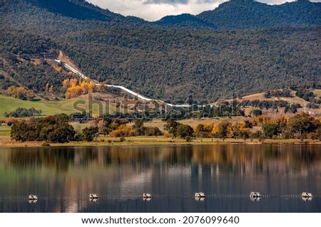 Snowy Hydro Hydropower Plant in Snowy Mountains Australia Royalty-Free Stock Photo #2076099640