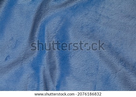 blue velour plush cloth textured background