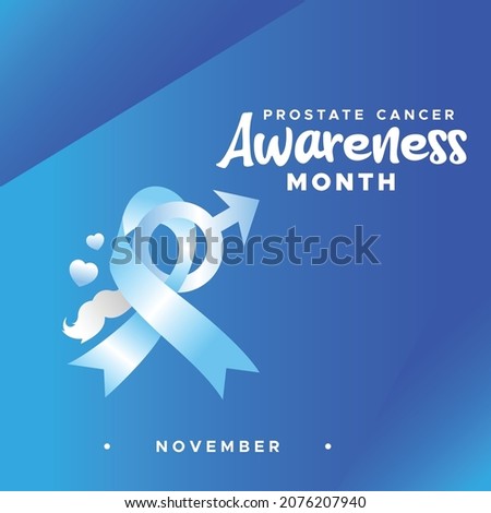 Prostate Cancer Awareness Month Design Background For Greeting Moment
