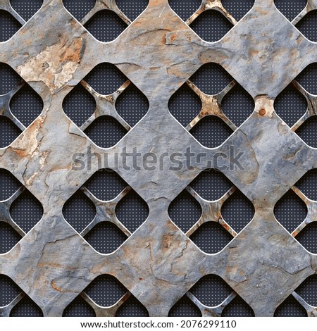 Relief geometry stone marble, geometry for floor and wall