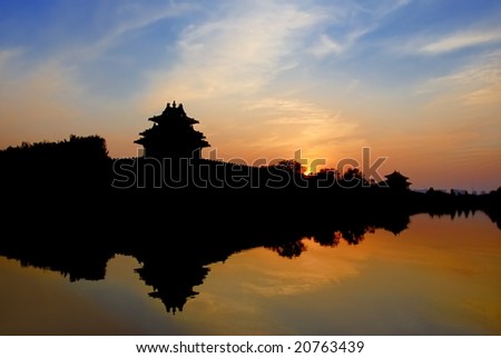 Forbidden City at dusk, Beijing, China