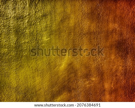 Closeup​ yellow​ wall​ texture​ for​ vintage​ background. Surface​ of​ cement​ wall​ texture​ for​ background. Rust​y​ effected​ to​ wall​ for​ background. Wall​ pattern​ for​ background.