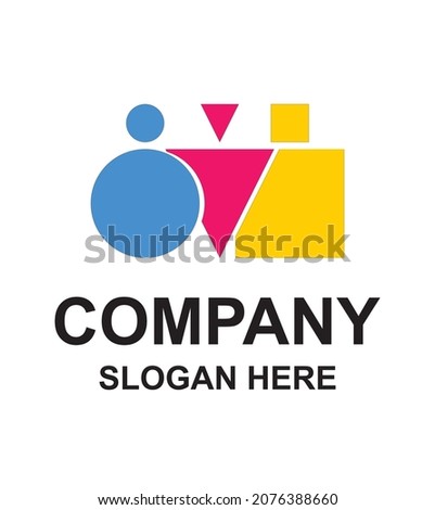 creative symbol concept of diversity , inclusion,people of different shapes, community multi-ethnic business logo abstract idea. partnership,friends icon, corporate identity logo, company, cooperative Royalty-Free Stock Photo #2076388660