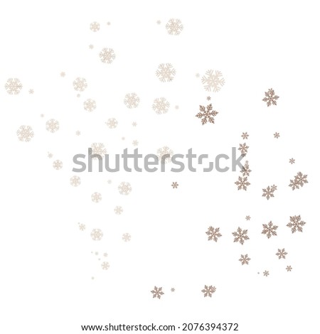 Decorative snowflakes set. Winter clip art on white