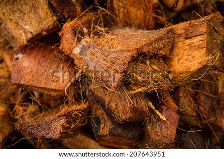 coconut fiber Royalty-Free Stock Photo #207643951