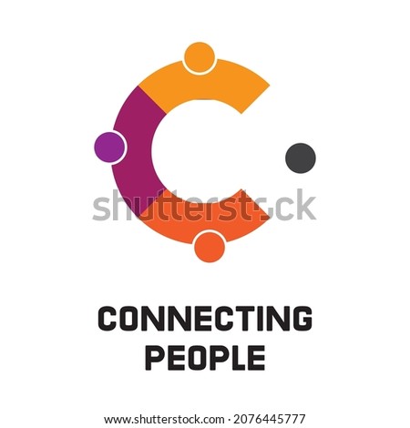 creative symbol concept of diversity , inclusion,people of different shapes, community multi-ethnic business logo abstract idea. partnership,friends icon, corporate identity logo, company, cooperative Royalty-Free Stock Photo #2076445777