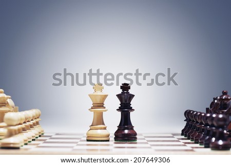 Kings Face to Face Royalty-Free Stock Photo #207649306