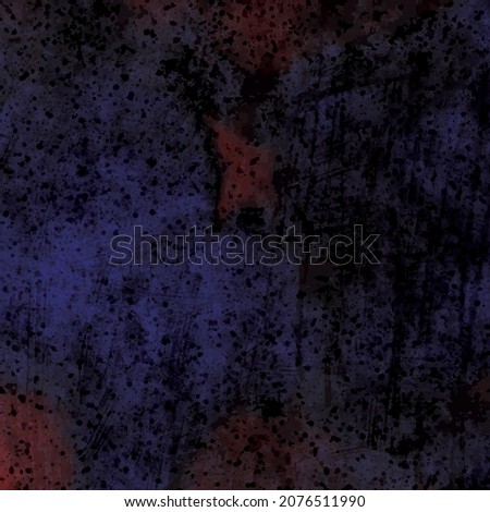 Blue and red rust metal dark marble night