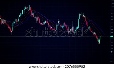 Buying and selling. Price. Cryptocurrency chart. Quotes on the exchange. Stock market. Viewing in the application on a laptop screen of a personal computer. Pixel. App. Milan, Italy, novtember 2021: 