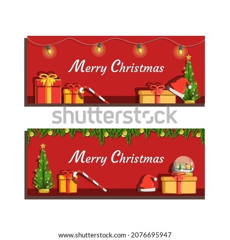 Banner Vector Illustration Merry Christmas