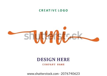 WNI lettering logo is simple, easy to understand and authoritative