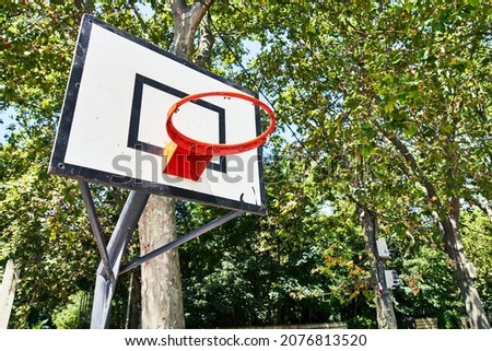 Picture of basketball basket image