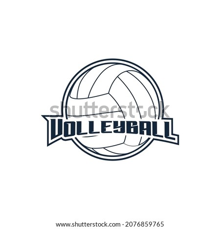 Volleyball logo vector art and graphics