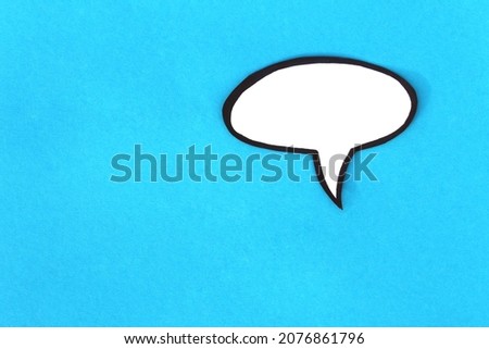 Abstract photo with blank sign. Human thinking or conversation.