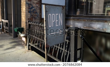 Open Sign in New York City