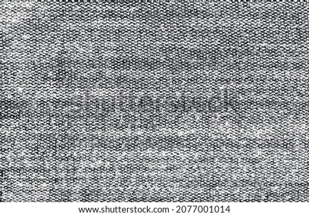 Distressed overlay texture of weaving fabric. grunge background. abstract halftone vector illustration