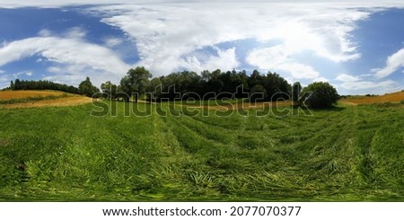 Polish countryside idyllic panorama in the Summer HDRI Panorama