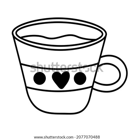 Doodle sticker hot drink cup