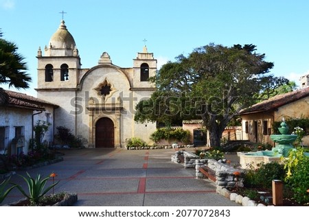 Carmel Mission in Carmel-By-The-Sea, USA Royalty-Free Stock Photo #2077072843