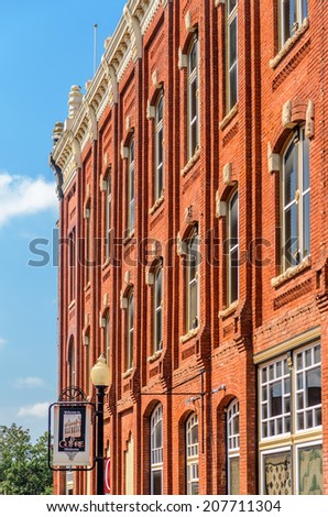Old western Architecture in Guthrie, Oklahoma