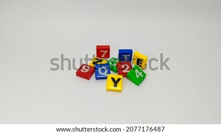Alphabetical and number cute colorful