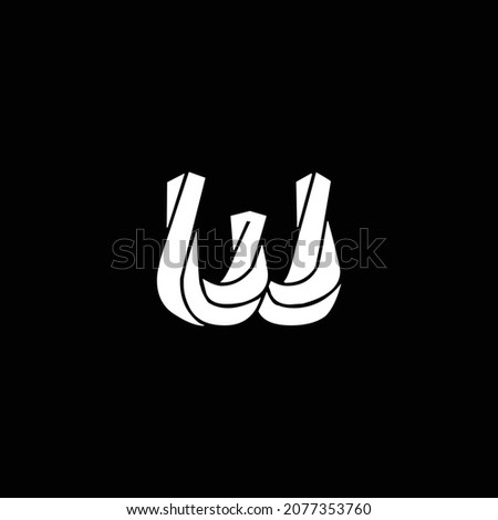 Creative Innovative Initial W logo. W Letter Minimal luxury Monogram. Professional initial design. Premium Business typeface. Alphabet symbol and sign.