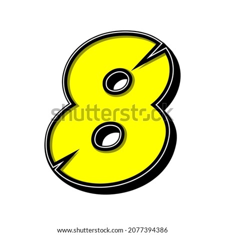 Number race icon vector. Simple of racing number. Flat design, Editable. Vector Illustration EPS 10
