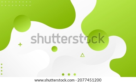 Abstract modern graphic element. Fluid green gradient shapes composition. Futuristic design posters. motion design geometric style flat EPS10