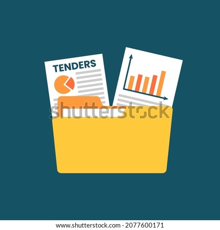 Tender filling document business strategies Royalty-Free Stock Photo #2077600171