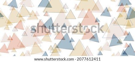Seamless triangle pattern for banners, covers, brochures, textiles, textures of simple backgrounds. Flat design.