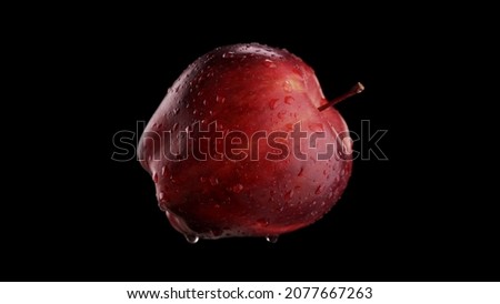 Beautiful apple pictures, peeling green apple and red apple