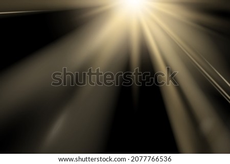 realistic light glare, highlight. beautiful bright lens flares. Lighting effects of flash.