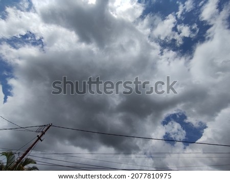 Picture of Cloudy Blue Sky