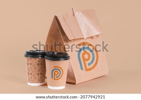 OP Logo Design with Coffee Pack