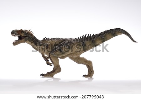 Dinosaur Close Up - Dinosaurs in white Background Royalty-Free Stock Photo #207795043