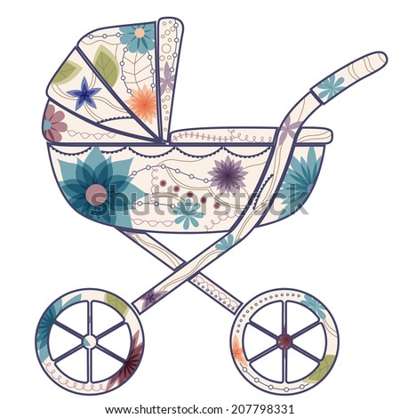Baby carriage for boy