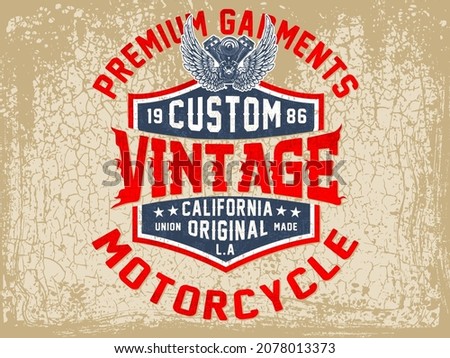 Vintage label set, athletic sport typography for t-shirt print. Varsity style. T-shirt graphic. Vector eps10