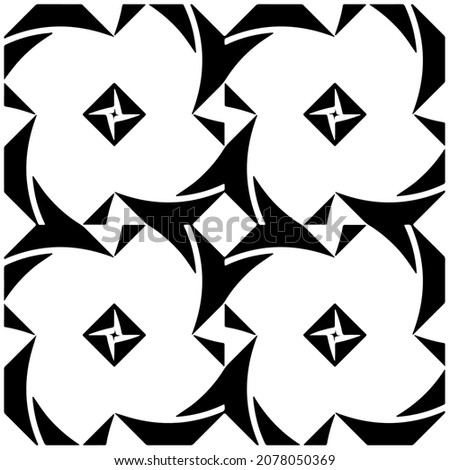 
Vector geometric seamless pattern.Modern geometric background with abstract shapes.Monochromatic Repeating Patterns.Endless abstract texture.black and white image for design.
