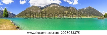 A beautiful view of Achen Lake in Pertisau, Austria Royalty-Free Stock Photo #2078053375