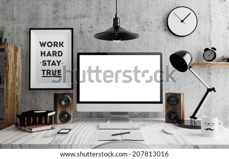 Screen in room Royalty-Free Stock Photo #207813016
