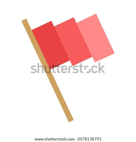 flag flat clipart vector illustration