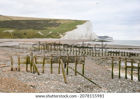 Haven Brow, the first cliff of the Seven Sisters Cliff. The picture was taken at the Cuckmere Haven Beach.
