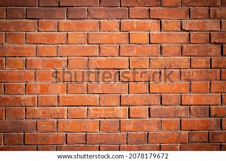 brick wall with blackout in out of focus