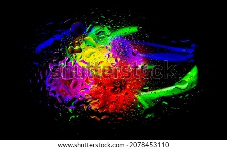 full hd abstract colorful background, abstract wallpaper with water drops, 4k colorful background