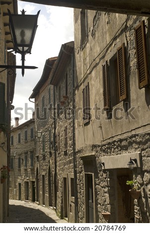 Santa Fiora (Grosseto, Tuscany, Italy) - Old street