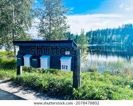Post boxes in a remote area of Central Finland