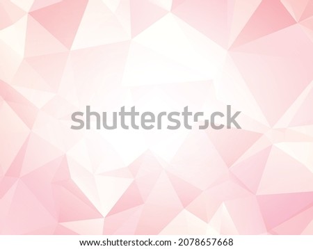 Abstract polygonal pattern luxury white with pink background