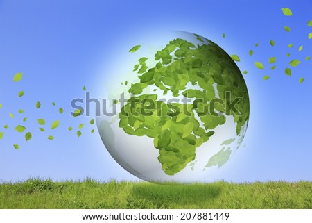 An Image of Globe,Leaf And Grassland