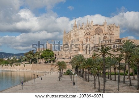 La Seu, cathedral in Palma de Mallorca. Mallorca, Spain Royalty-Free Stock Photo #2078945071